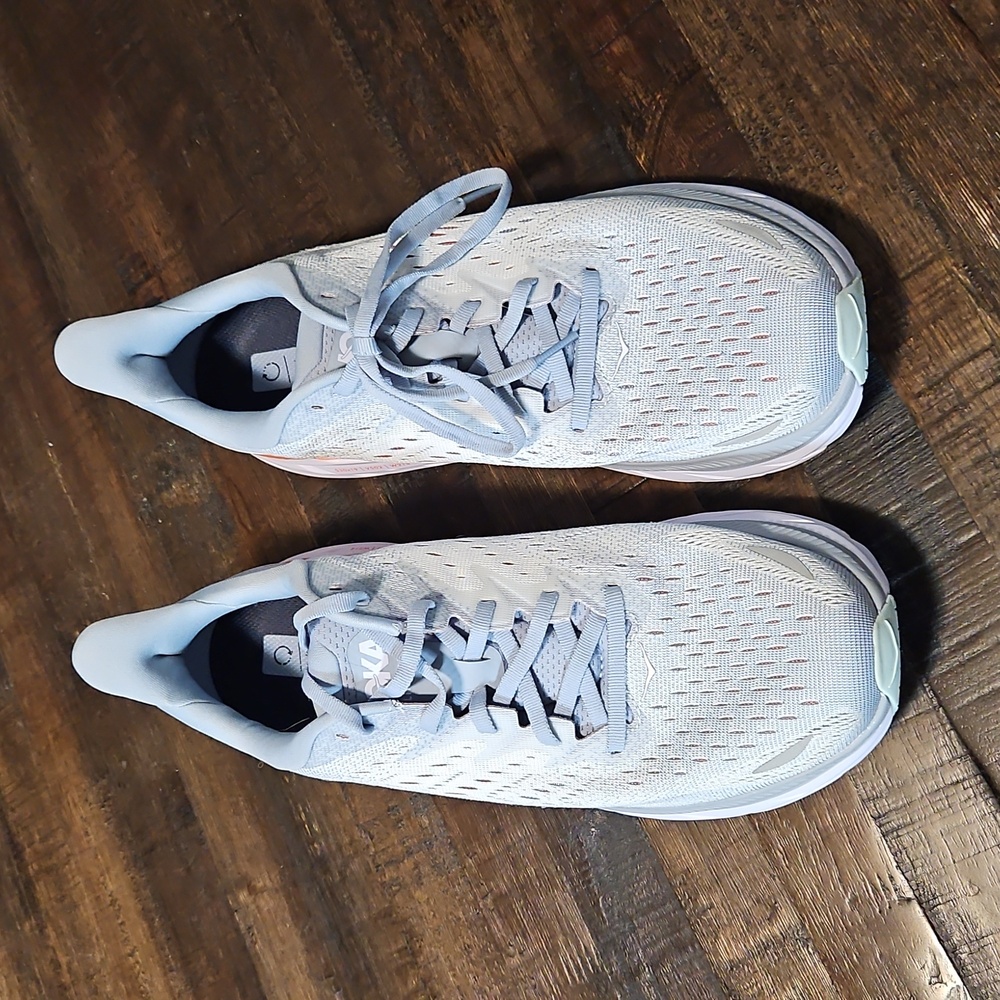 Hoka One One Clifton 8 Running Shoes Women's Size 12 Blue Athletic Sneakers - Picture 2 of 4